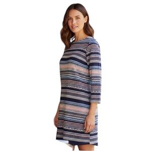 J.Crew Multicolor Striped Long Sleeve Dress Size 2